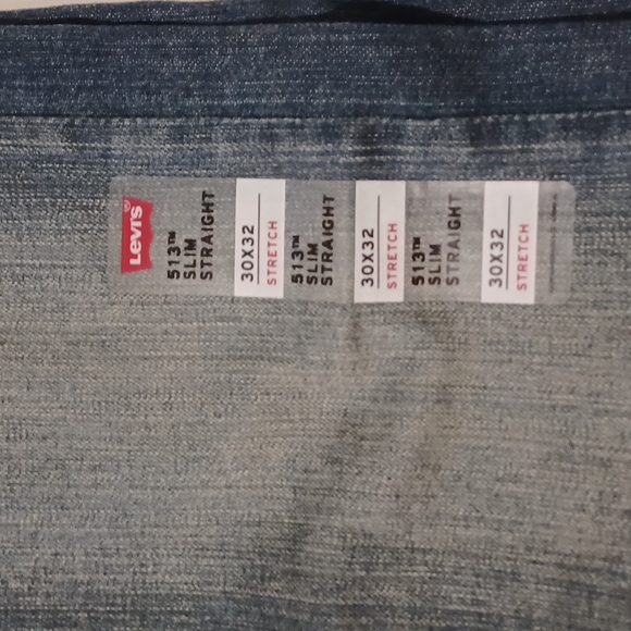 NWT Levi Strauss & Co. Mens 513 Slim Straight Blue Denim Jeans Sz. 30 x 32 - Picture 3 of 14